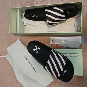 Off-White Spray Strip Slide Size 42